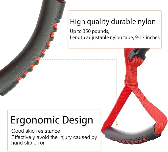 Bentolin Hand Handle Adjustable Standing Safety Handle Suitable for Elderly and Assistance- Disability Help (Red)