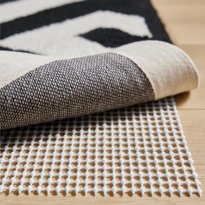 GORILLA GRIP Strong Rug Pad Gripper, 5x8 FT, US Designed, Grips Help Keep Area Rugs Safe and in Place, Slip and Skid Resistant Pads for Hard Floors, Under Carpet Mat Cushion and Hardwood Protection