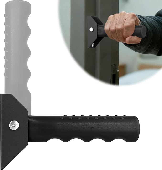 Doorway Assist Handle Flip Up Grab Bar for Seniors & Mobility-Impaired Users, Providing Support & Balance, Non-Slip 300 LBS Capacity, Small Safety Grab Handle for Steps/Stairs/Doorways