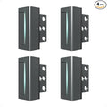 4Pack Home Security Door Reinforcement Lock Childproof, Door Lock for Kid Safety, Door Latch Stopper for Front Door Inside Top of Door, Aluminum Construction Finish