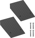 9.8" Rise Rubber Threshold ramp for Doorway/Cars, Step/Stair Rubber ramp with with Non-Slip Surface for wheelchairs/Curb/shed, 2200Pounds Load Capacity.