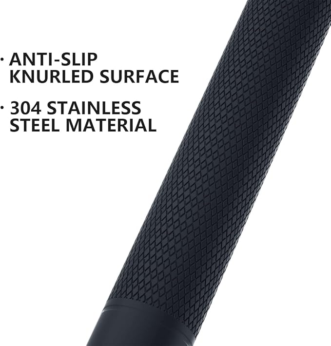 2 Pack 32 Inch Anti Slip Shower Grab Bar Oil Rubbed Black 1.25" Diameter, Munzong Bathroom Grab Bar, Knurled Bathroom Balance Bar,Safety Hand Rail Support Handicap Elderly Senior Assist Bath Handle