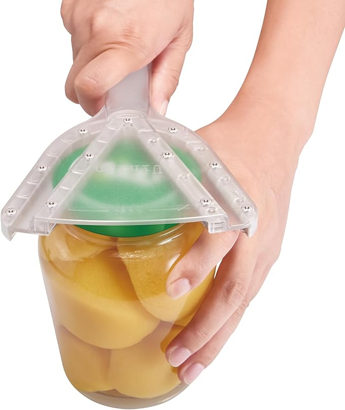Jar Opener for Weak Hand & Seniors with Arthritis,Easy Twist Off Bottle Caps,Patent | Unique Kitchen Gadgets, Christmas Gifts for Elderly/Women/Men (Black)