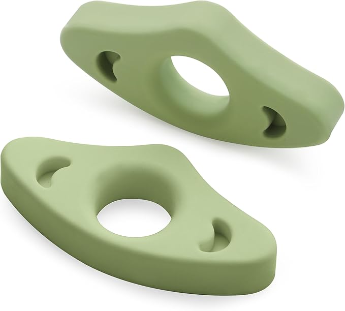 Book Page Holder, 2 Pack Breathable Silicone Thumb Page Holder for Reading, Ideal Book Reader Gifts and Reading Accessories (Small Size, Green)