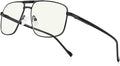 Reading Glasses for Men Square Double Bridge Blue Light Blocking Computer Readers