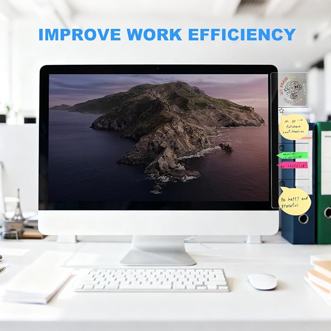 Computer Monitor Memo Board My Brain Has Too Many Tabs Open Logo Decor Monitor Message Board Sticky Notes Office Desk Accessories for Send Family Members Office Friends and Colleagues Gifts