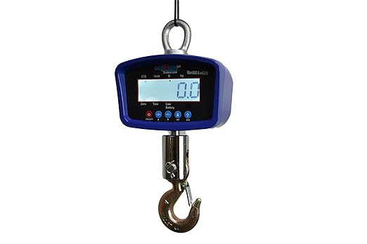SellEton SL-924 Industrial/Warehouse Digital Medium General Purpose Crane Scale with LCD Display Screen 3000 lb x 0.5 lb