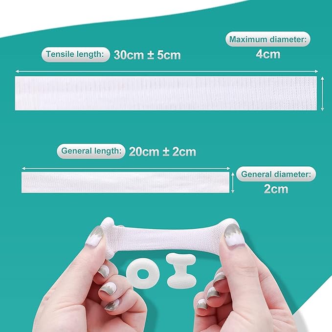 Dimora Finger Cots, Pack of 60 (Medium Size) Finger Protectors, Breathable Bandages for Wound Care, Stretchy Sleeves for Gardening, Fitness and Cargo Handling, White