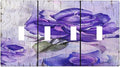 Light Switch Cover Purple Rose Flower Rustic Wood Plank 4 Gang Switch Plate Quad Toggle Wall Plates Decorative Switchplate Electrical Outlet Cover Plates for Farmhouse Bathroom Decor