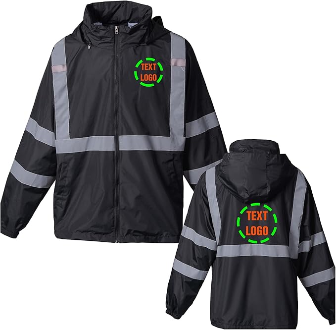 YOWESHOP High Visibility Reflective Safety Jacket Reflective Jacket for Men Hi Vis Construction Jackets