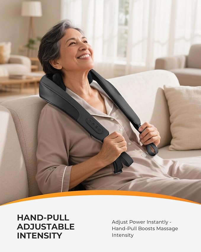 CooCoCo Upgraded Cordless Neck Massager - FSA Eligible, Back Massager for Pain Relief Deep Tissue, Shoulder Massager with Heat, 6D Shiatsu Kneading, HSA Approved Electric Rechargeable Massager