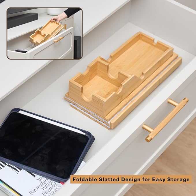 Couch Cup Holder Tray - Portable Sofa Arm Tray Table - Anti-Spill Armchair Caddy Couch Arm Table Snack Organizer with Removable Tray - Remote Control Holder Perfect for Cups, Snacks, Phone