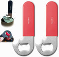 Magnetic 2-IN-1 Ring-Pull Can Opener, Beer Bottle Opener, Easy Open Any Pull Tab Cans for Seniors, Soda, Pet Food, Cat Cans, Beer, Gadgets for People with Arthritis, kitchen gadgets, 2-Pack, Red