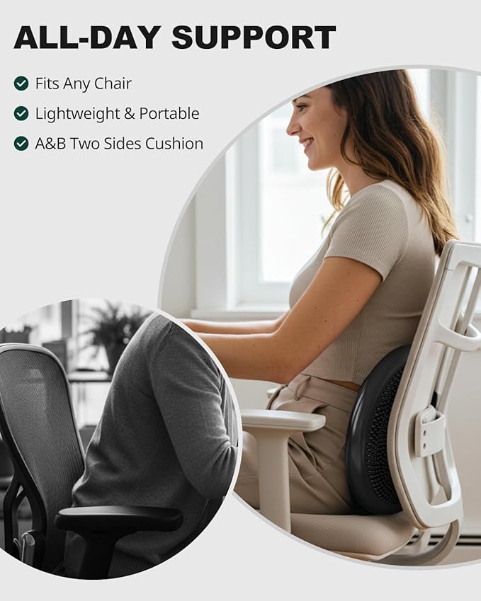 Trideer Wobble Cushion Core Balance Disc, Flexible Seating for Classroom Elementary, Wiggle Seat for Sensory Kids, Balance Pad with Inflation Pump