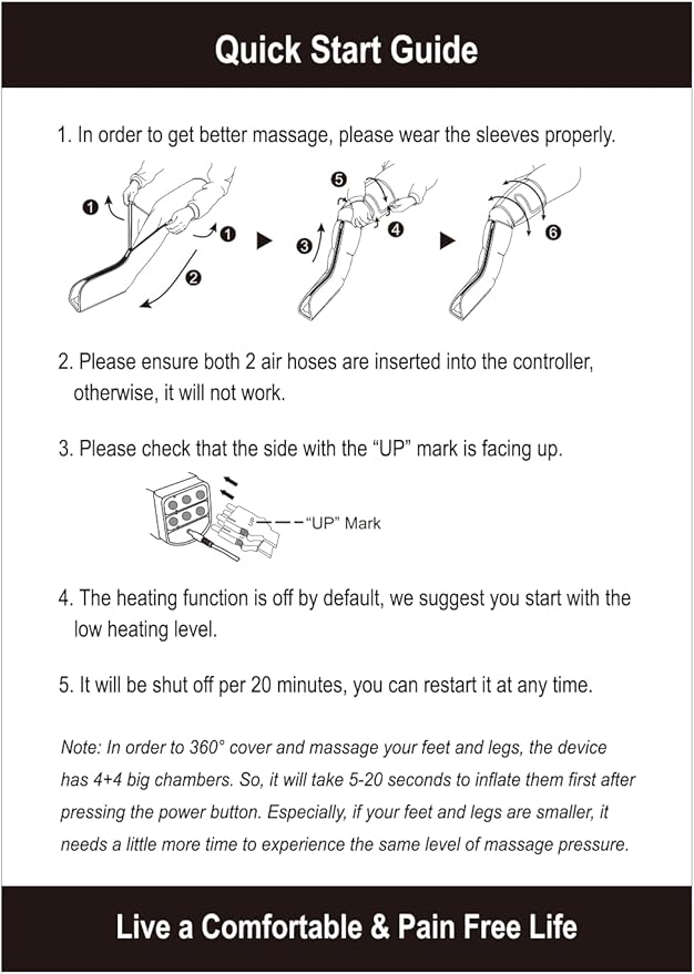 FIT KING Air Compression Leg Massager with Heat and Compression for Circulation and Pain Relief, Full Leg & Foot Massager for Swelling Edema RLS with Pressure Sensor LCD Display for Dad Mom Wife