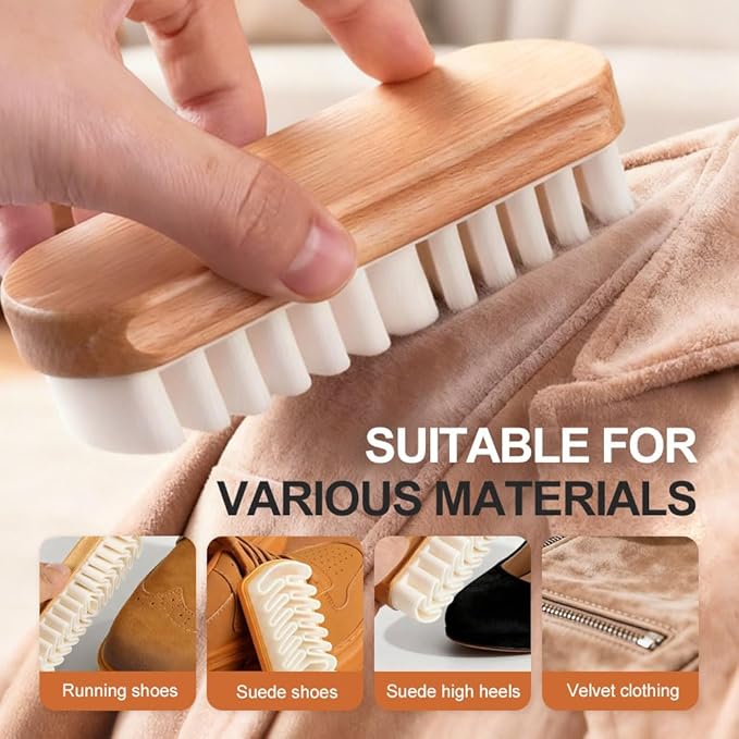 Suede Brush, 2026 New Cleaner for Shoe Care Accessorie, Gentle Shoe Cleaner Scrub Tool for Nubuck, Velvet, Suede Boots, Sneakers, Bags (2pcs)
