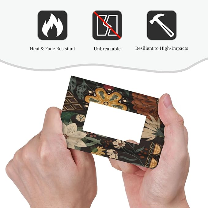 Boho Floral Tropical Leaves Single Rocker Light Switch Cover Bohemian Flowers Botanical 1 Gang Outlet Cover Decorative Gfci Electrical Wall Plate Covers Dimmer Switchplate for Bathroom Decora