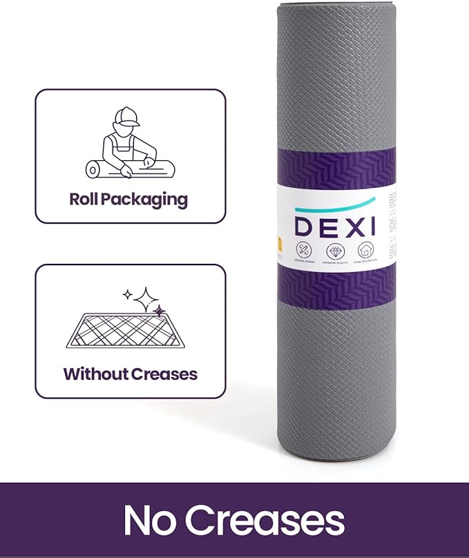 DEXI Kitchen Floor Mats Cushioned Anti Fatigue,17x79,Long Standing Runner Rug Waterproof, Comfort Memory Foam Padded for Front Sink Laundry, Grey