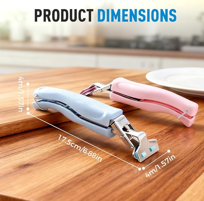 3 Pcs Hot Plate Grippers, 2026 Upgraded Multi Purpose Hot Plate Gripper, Anti-Scald Bowl Dish Grippers for Kitchen (Pink)