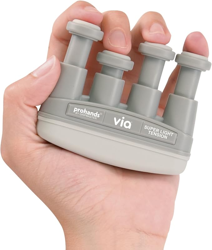 Prohands VIA Hand Exerciser, Finger Exerciser (Hand Grip Strengthener), Spring-Loaded, Finger-Piston System, Isolate and Exercise Each Finger