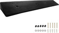 2.4" Rise Rubber Ramp Threshold Ramps with Pre-Set Holes& Plugs, Longer Size 12000lbs Capacity, Non-Slip& Cuttable- for Doorways, Driveways, Warehouse, Patio, Shed- 2.4" Rise(39.3"×5.9")