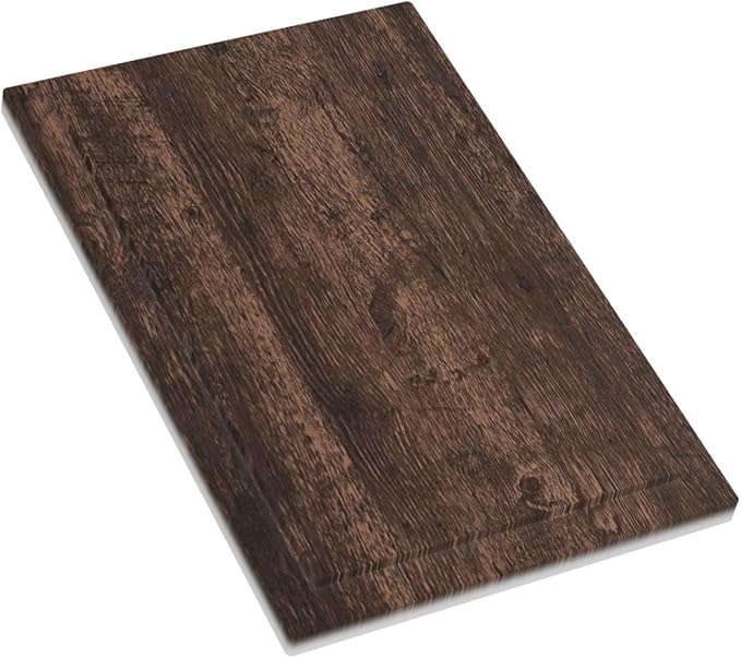 Light Switch Cover Plate Rustic Dark Brown Wood Grain 1 Gang No Device Blank Electrical Wall Plates Faceplate Decorative Switch Plate for Farmhouse Bedroom Decor