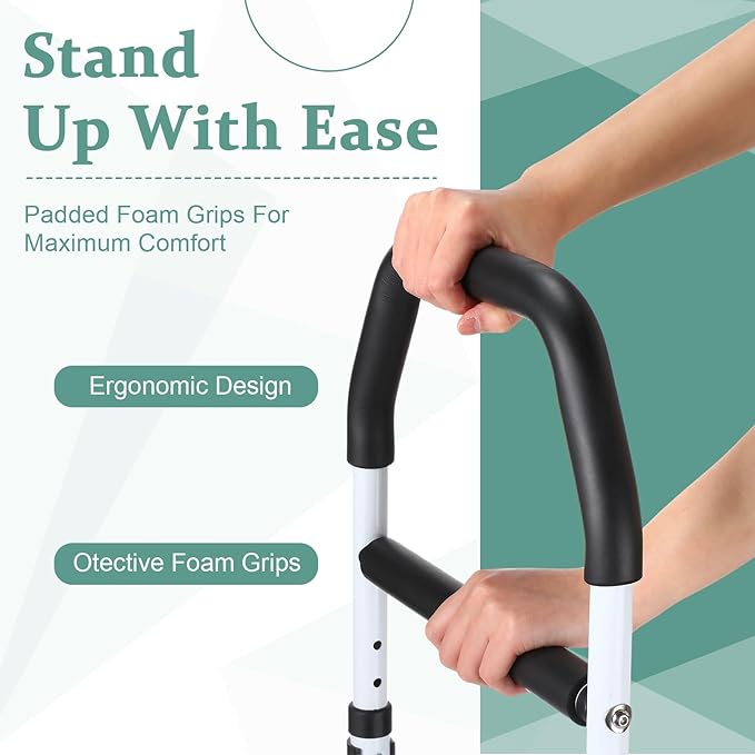 Marsui Chair Stand Assist Elderly Portable Stand Assist Aid Rail for Disabled Chair Couch Sofa Safe Standing up Assistance Adjustable Height Suitable for Elderly Seniors Disabled Middle Aged People