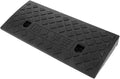 Portable Wheelchair Threshold Ramp 50X17X5Cm Black Plastic Anti-Slip Doorway Ramp for Steps Curbs Garage Use Mobility Aid