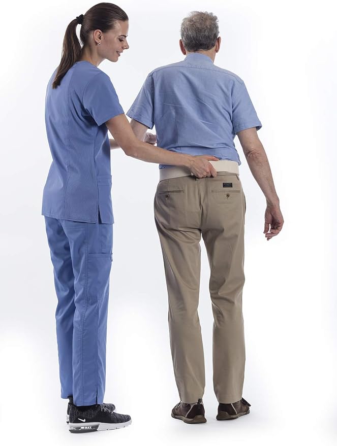 NYOrtho Metal Buckle Gait Belt - Adjustable Machine Washable Strong and Durable Material Latex Free, Lavender, 72"