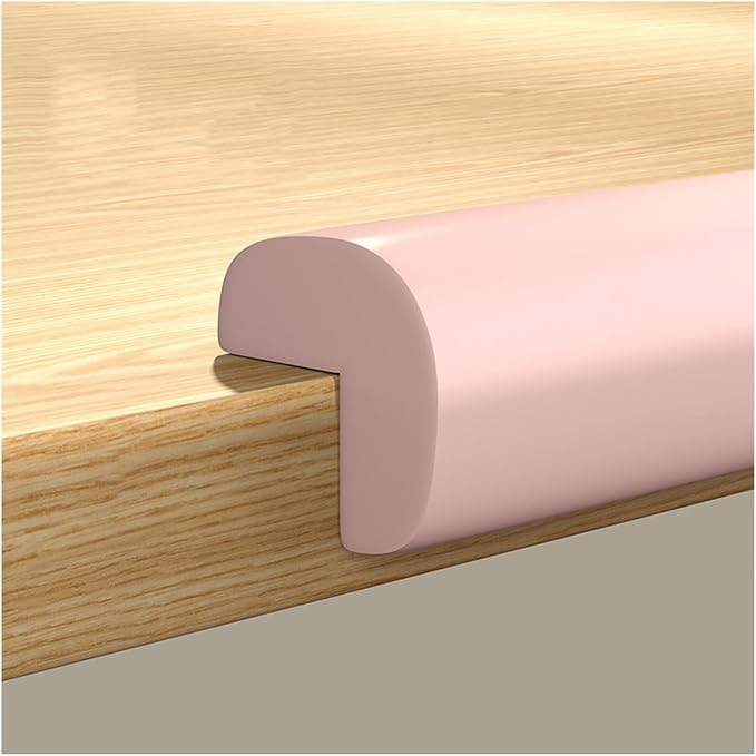 XPLKQXE Sharp Edge Safety Corner Edge Foam Padding, Edge Guards Bumpers Adhesive, Edge Corner Protector Guards for Table Edges & Sharp Corners(Pink,10pcs)