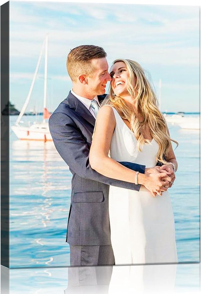 Canvas Prints with Your Photos (Framed 8x12) Personalized Canvas Pictures for Wall Art Digitally Customized Prints with Your Photo Custom Photo Gifts for Home Decor Print Photos Service from Amazon