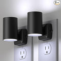 Led Night Light Plug in,Night Lights Plug into Wall Dusk to Dawn Sensor,20lm/40lm Adjustable Brightness,5700k Daylight,Dimmable Night Light for Hallway Bedroom Bathroom 2 Pack ETL-Certified