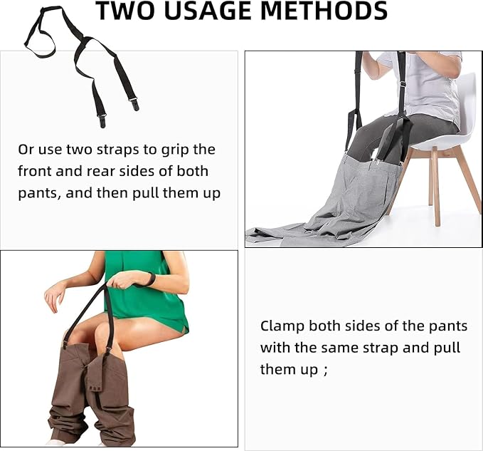 2pcs Clip and Pull Dressing Aid,Dressing Stick for Elderly,Handicap Accessories for Daily Living,Dressing Aids for Seniors, Handicap People, Pregnant Women,Adjustable 27-41 Inches