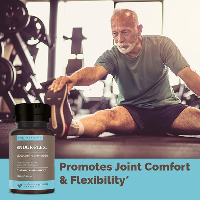 ENDUR-FLEX, Glucosamine Chondroitin Joint Support Supplement For Helping Preserve Your Active Mobility, Gluten Free, 500mg/200mg (200 Tablets)
