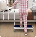 Bedside Steps for High Beds Step Stool with Handle for Elderly Bed Guard Rails for Adults Fall Prevention Devices Bed Cane Assist Bar Handrails Seniors Wide Platform Footstool (31.6"- Stool)