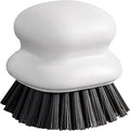 Dish Brush with Handle, Kitchen Scrub Brushes for Cleaning, Dish Scrubber with Nylon bristles for Sink, Pots, Pans (1Pack White Nylon bristles)