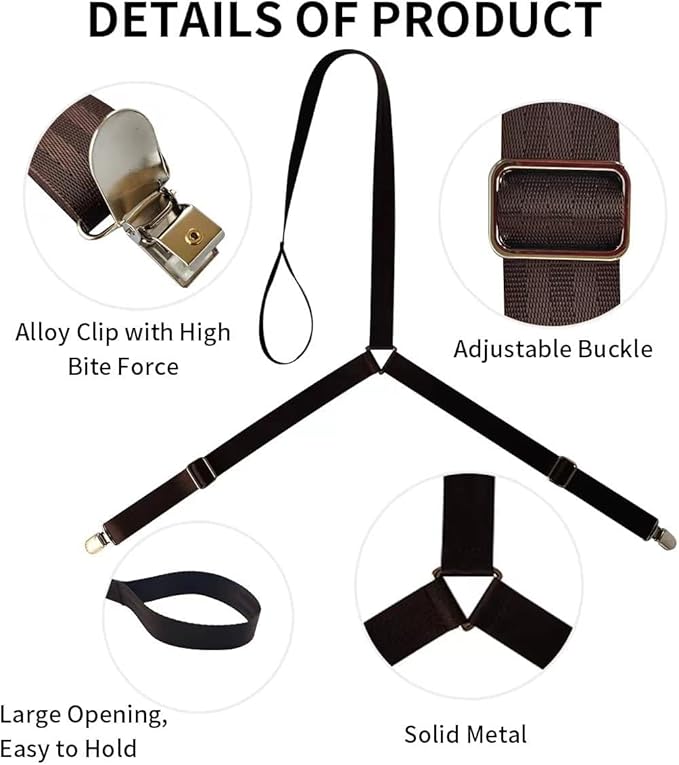 Pants Wearing Assist Clip and Pull Dressing Aids Tool Device No Need Bend for Elderly Disabled Pregnant Injuries Pants Helper（Brown)