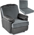 HOMBYS Foam Recliner Chair Cushions for Elderly, 4" Thick Chair Pads with Back Support for Office, Non-Slip Medium Firm Seat Cushion with Lumbar Pillow (Light Grey, 21.5" Backrest)