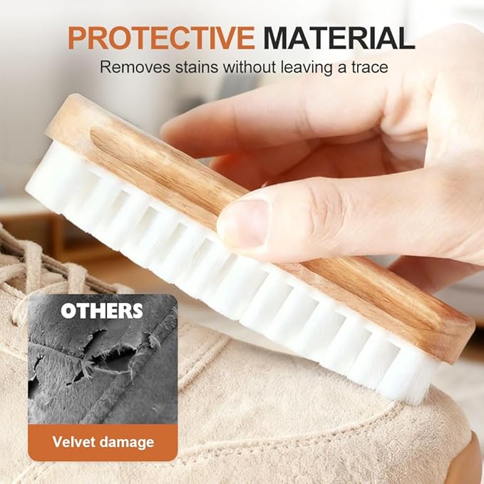 Suede Brush, 2026 New Cleaner for Shoe Care Accessorie, Gentle Shoe Cleaner Scrub Tool for Nubuck, Velvet, Suede Boots, Sneakers, Bags (2pcs)