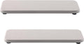 2 Pcs Water Absorbing Stone Trays, Kitchen/Bathroom Sink Soap Dish, Diatomite Tray Used for Hand Soap & Cosmetic Bottles in The Modern Home, 3.54" W x 9" L, White