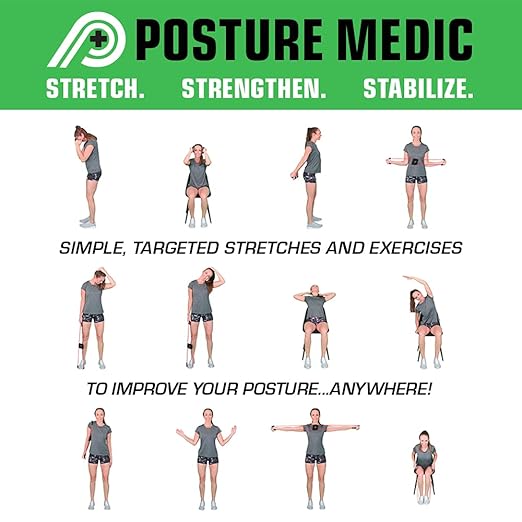 PRIMEKINETIX PostureMedic Dynamic Posture Corrector - Active Resistance Training System for Upper Back Strengthening & Shoulder Alignment - Stretches Chest, Strengthens Back - Doctor Recommended - Size S (Purple)
