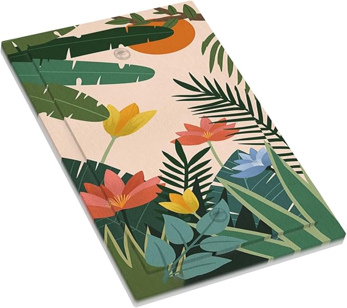 Light Switch Cover Plate Boho Tropical Plant Floral Pattern 1 Gang No Device Blank Electrical Wall Plates Faceplate Decorative Switch Plate for Bedroom Cabin Decor