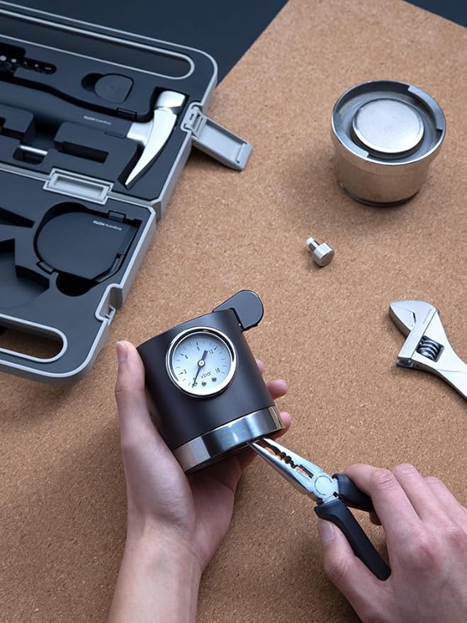 HOTO Cordless Brushless Drill Tool Set, Variable Speed, Hidden Buckle, Unique LED Screen, Intelligent Digital Display, Exquisite & Practical, High-end Drill Kit for Home/Daily Use