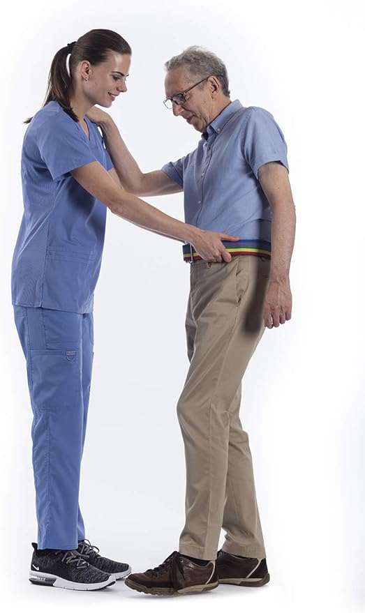 NYOrtho Metal Buckle Gait Belt - Adjustable Machine Washable Strong and Durable Material Latex Free, Lavender, 72"