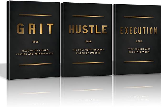 Motivational Wall Art Prints Canvas- Office Wall Decor - Inspirational Quotes Wall Art, Office Wall Art Canvas Painting Artwork Decor For Bedroom Living Room