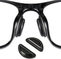 Eyeglass Nose Pads, Comfort Soft Silicone Glasses Nose Pad, with Sticky Backing, Anti-Slip Heighten Air Chamber Glasses Grips for Eyeglasses and Sunglasses (10 Pairs, Black)