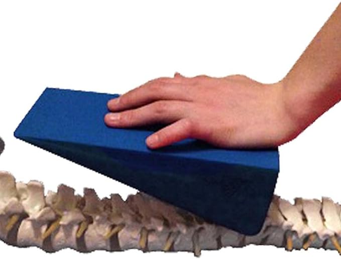 Physical Therapy Wedge Pad OT PT - Sturdy Durable Triangle Wedge for Spinal Discomfort Relax and Massage(red)