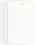 Elegant Desk Notepads for Professionals, Executive's Memo Pads, Minimalist, Gold Foiled, Lined Layout, 3 Pack, 225 Sheets Total (75 Each), 6.3" x 3.9”, 80 GSM, Eco-friendly, FSC™ Certified