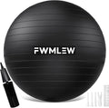 Extra Thick Exercise Yoga Ball, 5-Size Anti-Burst Heavy Duty Stability Gym Ball for Fitness, Core Workout, Pregnancy & Office Chair, Includes Quick Pump