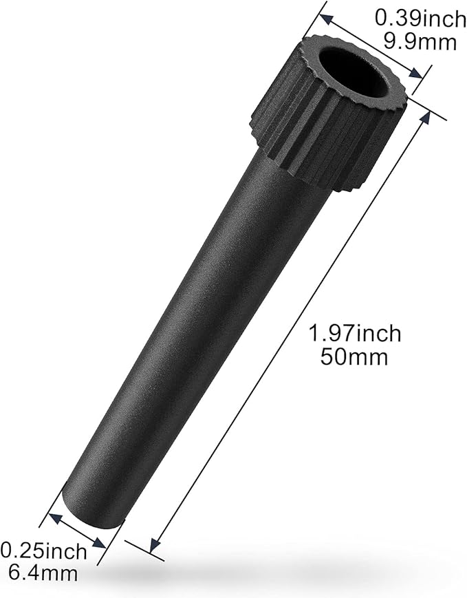 DiCUNO Lamp Switch Knob Replacement, On Off Turn Knobs Switches Threaded Twist for Table Lamps, 50mm Length, 4 Packs